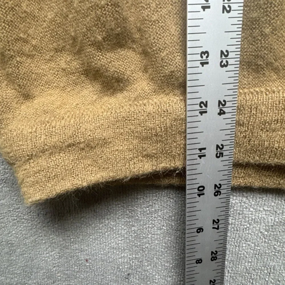 Vintage 80s The Fox Sweater Mens M Brown JcPenney Grandpa‎ Preppy Golf Tan